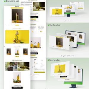 Beauty Product Landing page boyshero