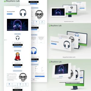 electronics gadget landing page boysherolab