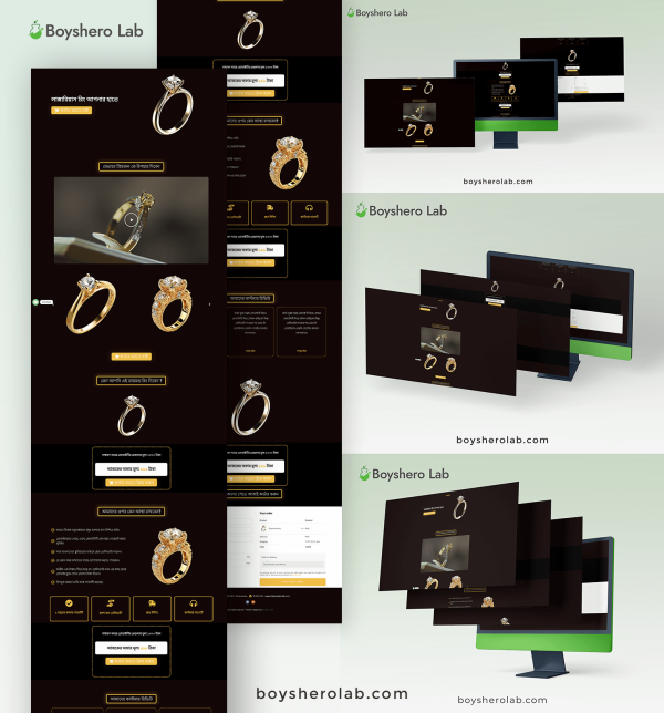 jewelry landing page boyshero