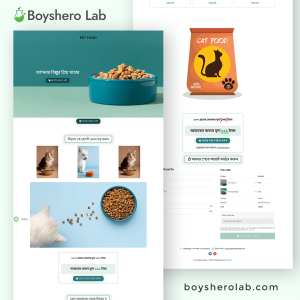 pet food landing page
