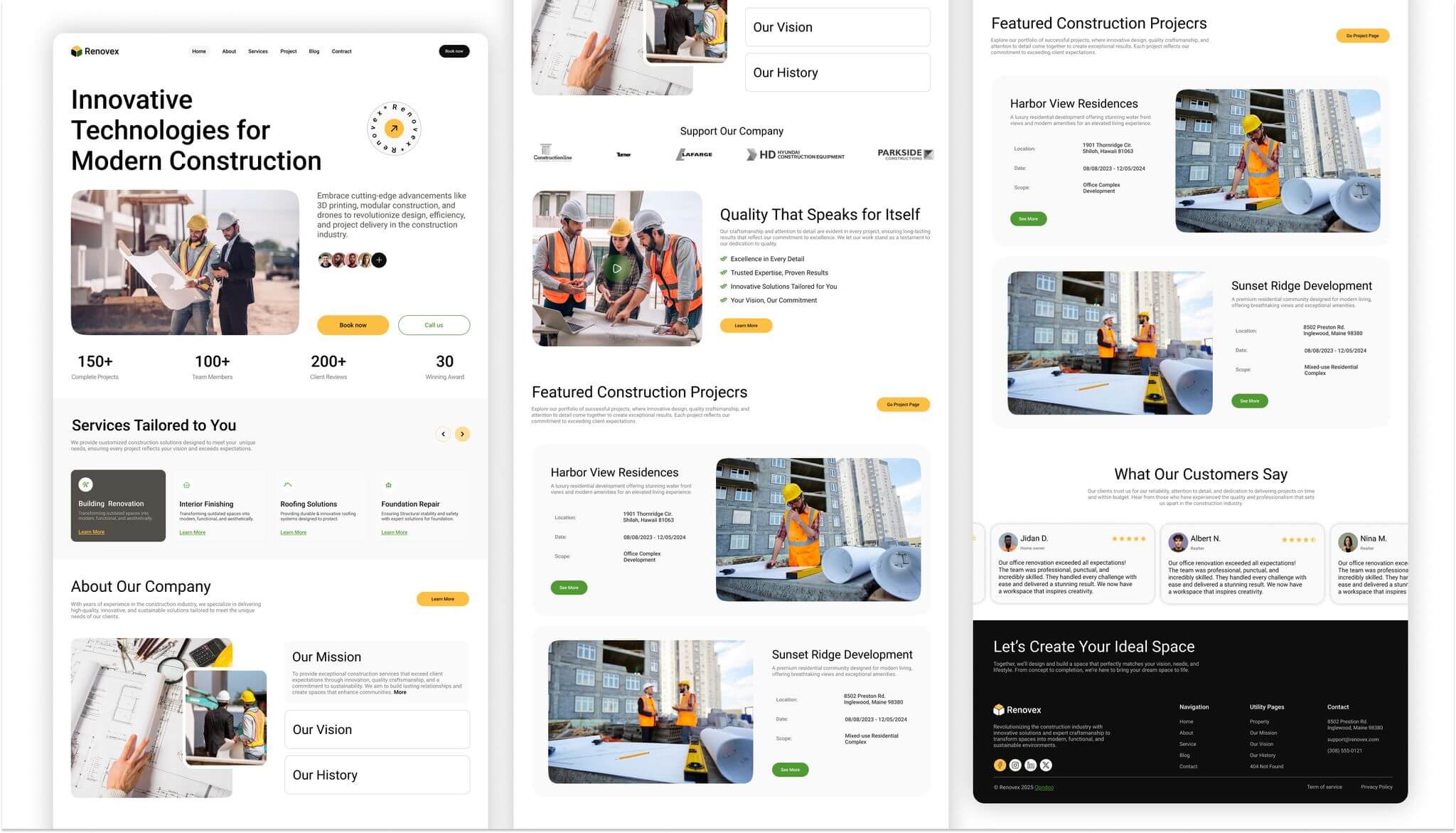 Real eastate website design